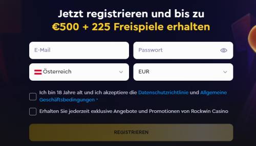 Rockwin.io Casino Registrierung